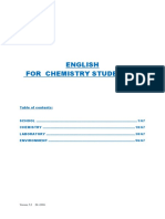English For Chemistry Students I - 1 PDF