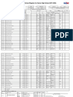 School Form 1 School Register For Senior High School (SF1-SHS)