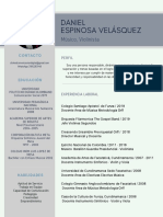 CV Músico Daniel Espinosa Velásquez PDF