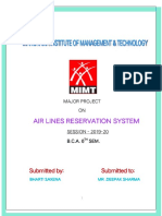 AIRLINES RESERVATION SYSTEM