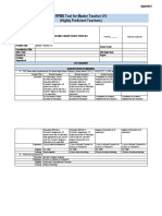 RPMS Tool For Master Teacher I-IV (Highly Proficient Teachers)