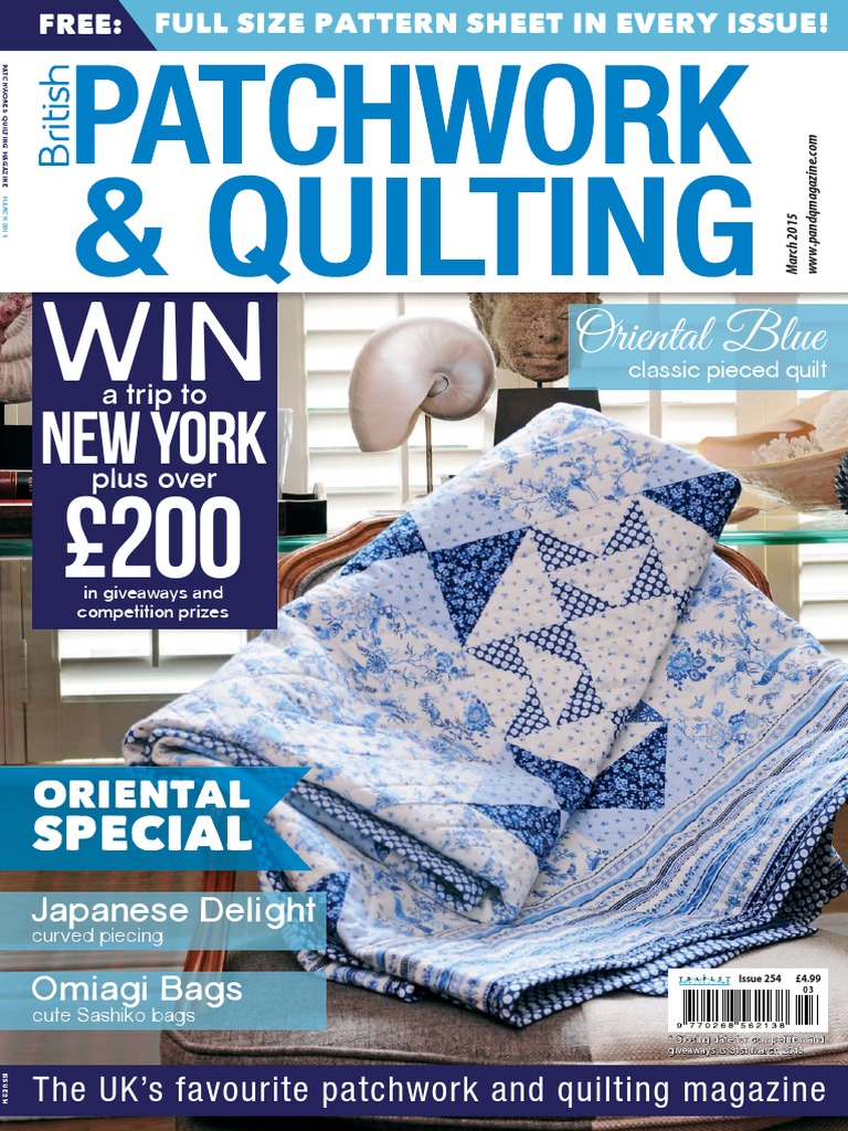 Quilt-as-you-go PDF Pattern, Japanese Style Folded Fabric Squares Unique Patchwork  Quilt, Fold Cotton Quilt Fabrics is a Hand Sewing Project 