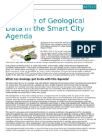 The Role of Geological Data in The Smart City Agenda