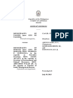 CV 98377 Municipality of Taguig Vs Municipality of Makati PDF