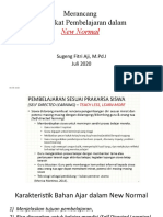 Pengembangan Perangkat Pembelajaran Dalam New Normal