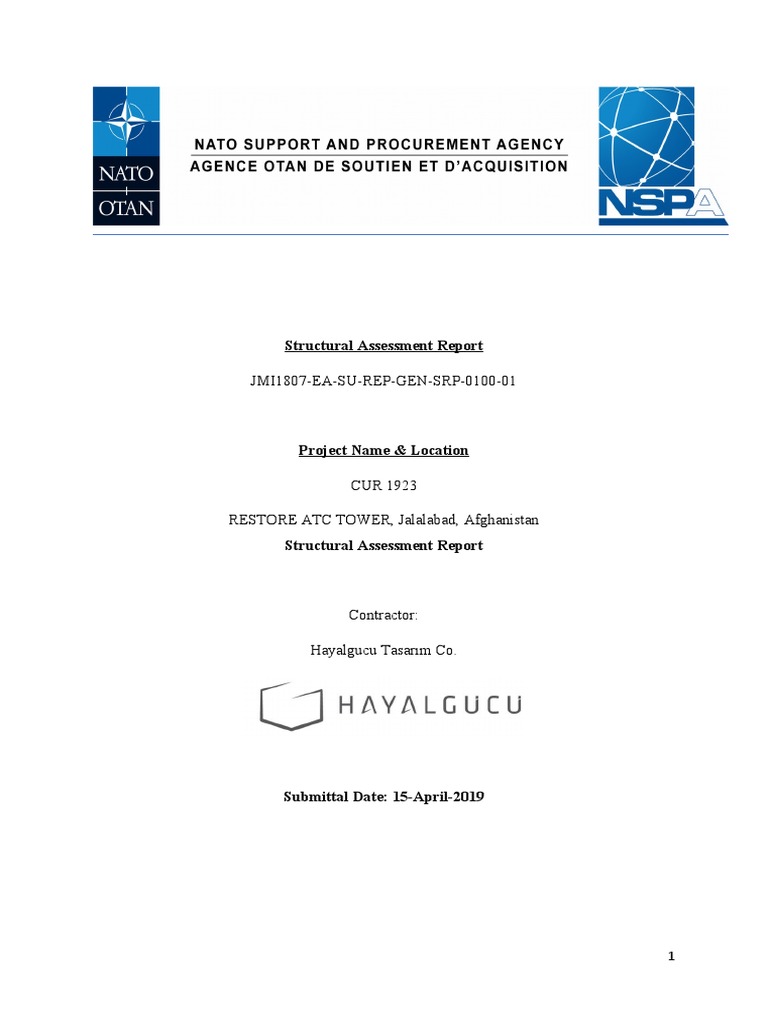 JMI1807-EA-SU-REP-GEN-SRP-0100-01: Structural Assessment Report | PDF ...