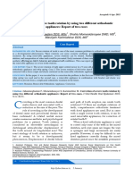 Correction of Severe Tooth Rotation by Using Two Different Orthodontic Appliances: Report of Two Cases