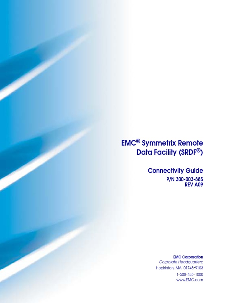 EMC Symmetrix Remote Data Facility (SRDF) : Connectivity Guide | PDF ...
