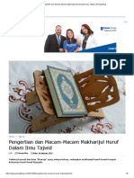 Pengertian Dan Macam-Macam Makharijul Huruf Dalam Ilmu Tajwid - Pelangi Blog PDF