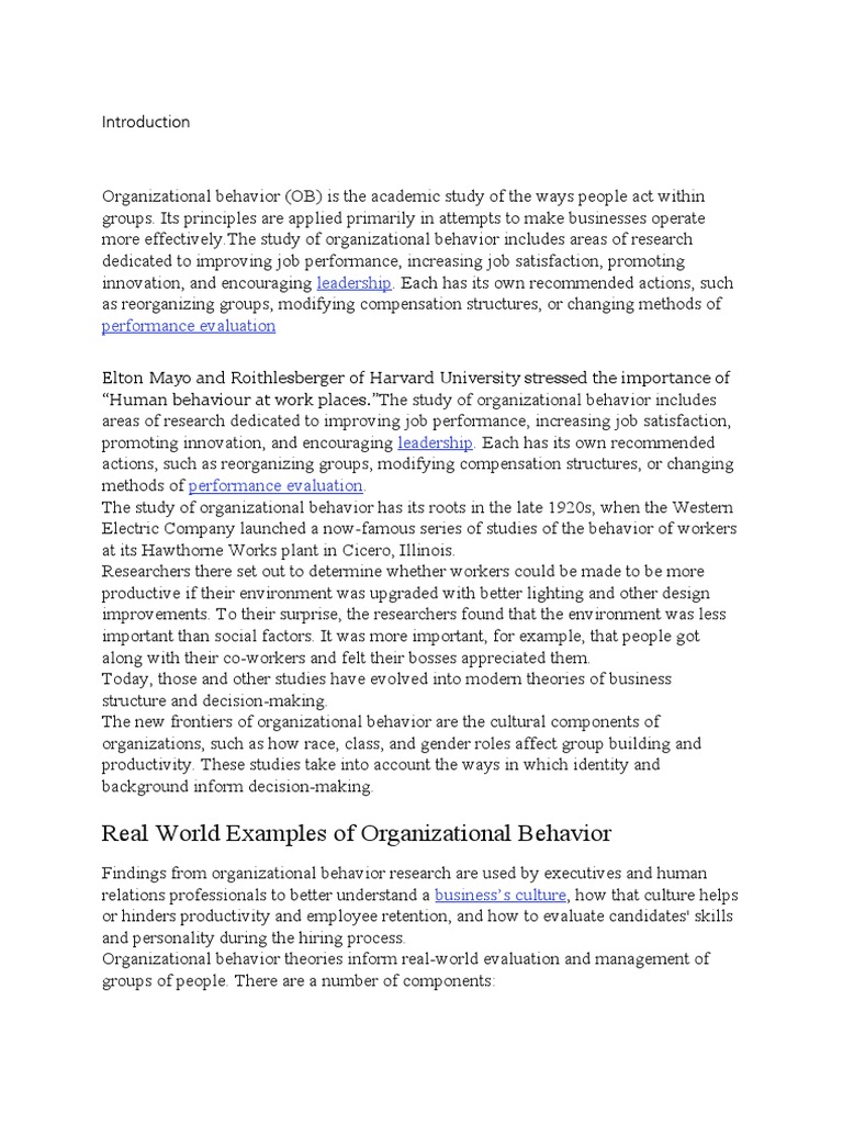Leadership Course Work | PDF | Attitude (Psychology) | Organizational ...