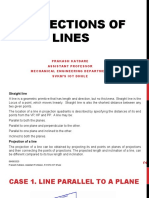 Projections of Lines: Prakash Katdare Assistant Professor Mechanical Engineering Department SVKM'S Iot Dhule