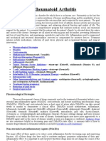 Rheumatoid Arthritis: Pharmacological Strategies