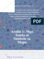 Aralin 1 - Mga Tanda at Simbolo Sa Mapa