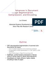 Recent Advances in Document Image Segmentation, Compression, and Encoding