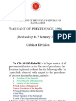 Warrant of Precedent