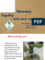 Material Recovery Facility: - Solid Waste Management