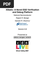 Xstatic: A Novel Esd Verification and Debug Platform: National Semiconductor Rajesh R. Berigei Ganesh R. Shamnur