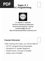 PLC Programming: Topic 3 - 1