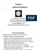 Electrical Actuators Topic 6: Dr. Mahesh S. Narkhede Electrical Engineering Department Government Polytechnic, Mumbai