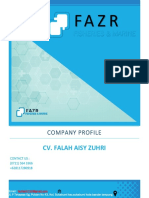 Company Profile CV. FALAH AISY ZUHRI