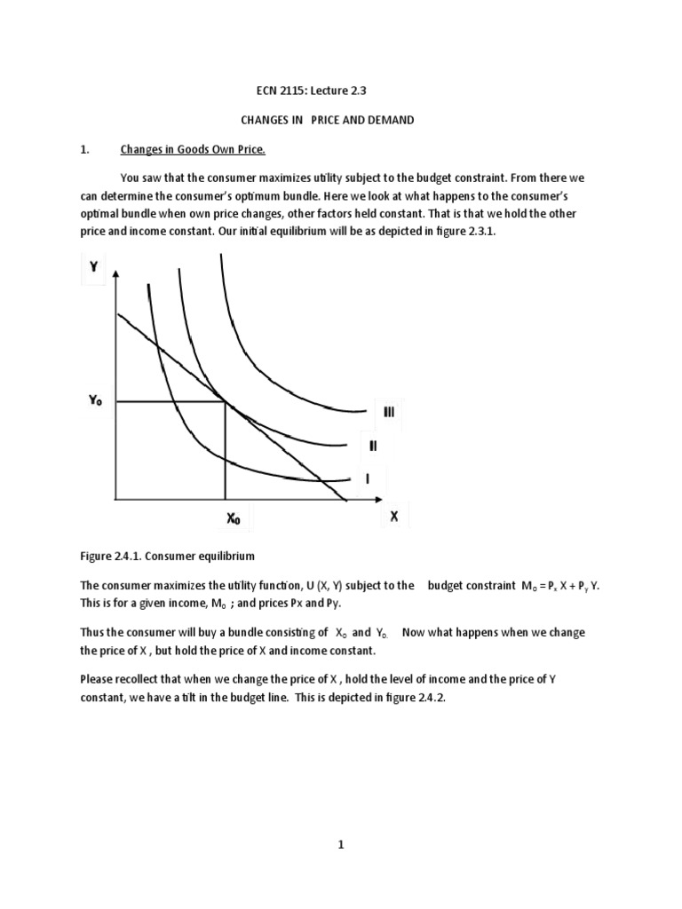 Price and Demand Changes Explained | PDF | Price Elasticity Of Demand ...