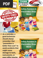 Safety Pointers in Electronics Shop Work