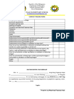 IES Contact Tracing Form