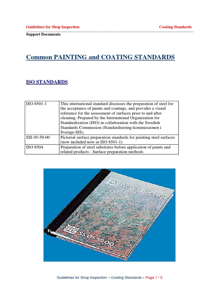 Coating Standards for Shop Inspection | PDF | Abrasive | Paint