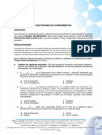 Cuestionario de Conocimientos Brigada de Emergencia RESPUESTAS