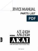 Akai AM2450 Amp Service Manual
