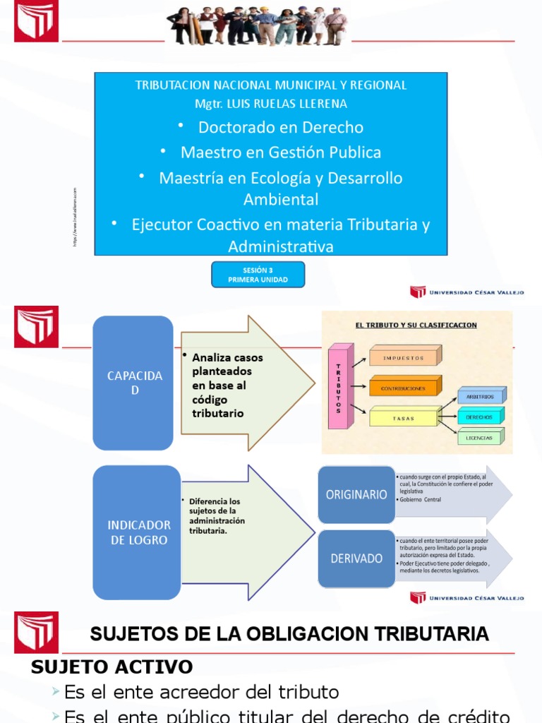 Análisis de los sujetos de la obligación tributaria y sus ...