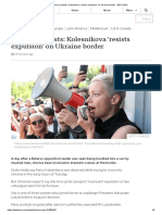 Belarus Protests - Kolesnikova 'Resists Expulsion' On Ukraine Border - BBC News