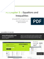 P1 Chapter 3::: Equations and Inequalities