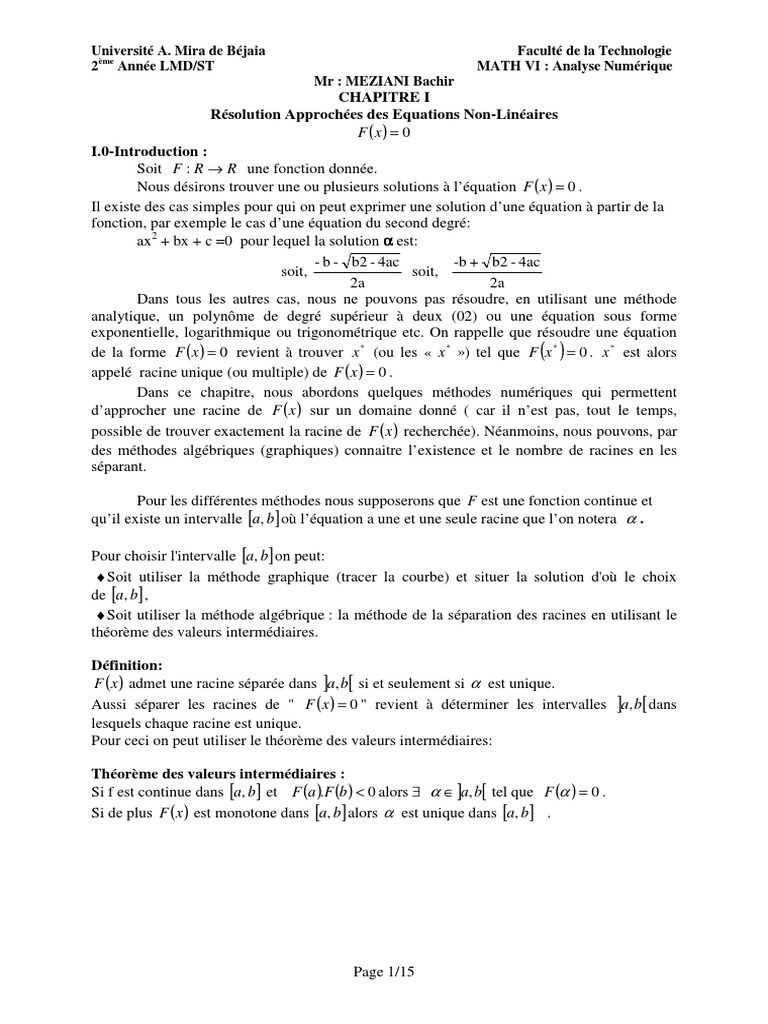 chap1-resolution-de-l-equation-non-lineaire-f-x-0-pdf-analyse