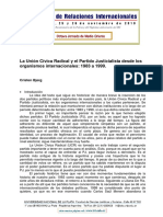 La UCR y El PJ Desde Los Organismos Internaciones 1983-1999