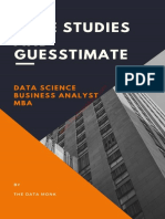 Case Study and Guesstimates for Data Science Candidates