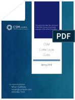 CSM Curriculum Guide