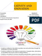 Creativity and Innovation Ideas Explored