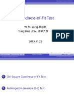 Goodness-of-Fit Test: W. M. Song Tsing Hua Univ