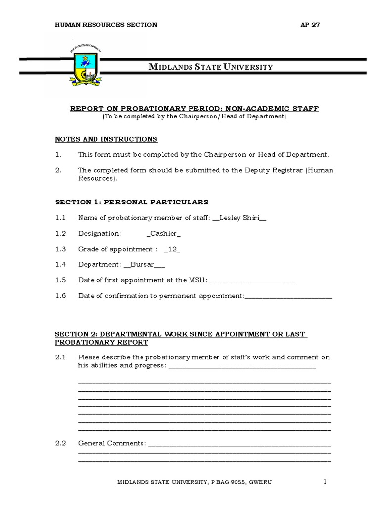 AP27 - Report On Probation NAS | PDF | Social Institutions | Social Science