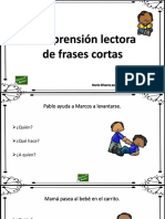 Comprension Lectora Frases Cortas PDF