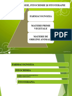 Farmacognozie Fitochimie Fitoterapie - An 3 - Sem 1 - Curs 1