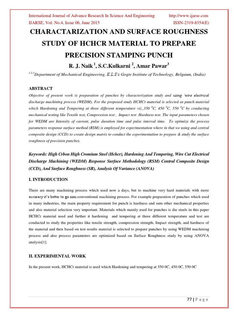 10 Research Paper | PDF | Hardness | Steel