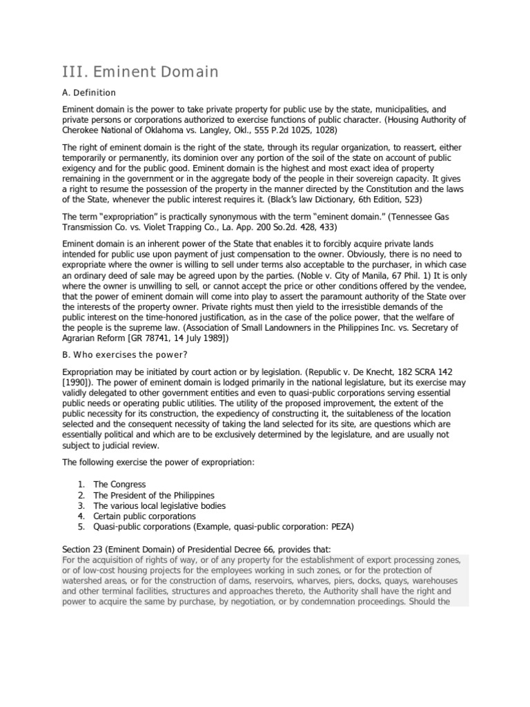 Eminent Domain Pdf Eminent Domain Bonds Finance