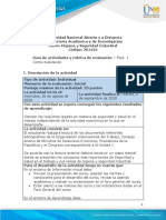 Guia de actividades y Rúbrica de evaluación 201422 - Fase 1
