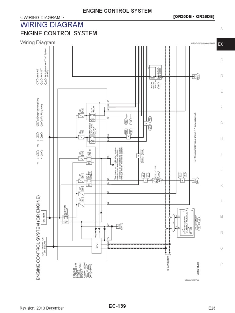 Wiring Diagram: Engine Control System | PDF