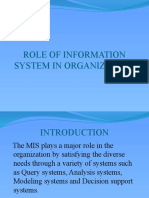 Role of Information System in Organization