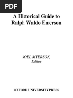 Joel Myerson - A Historical Guide To Ralph Waldo Emerson (Historical Guides To American Authors) (2000) PDF