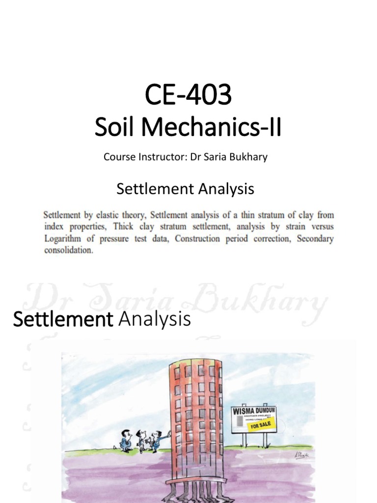Foundation Settlement Analysis Techniques | PDF | Continuum Mechanics ...
