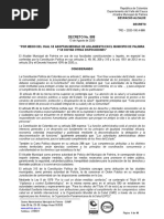 2020 08 13 - Decreto 888 Por El Cual Se Dictan Medidas de Aislamiento en El Municipio de Palmira PDF